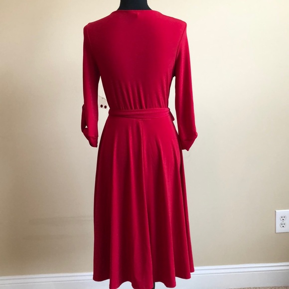 Beautiful Red Wrap Dress. Dress up or down. - Picture 5 of 5